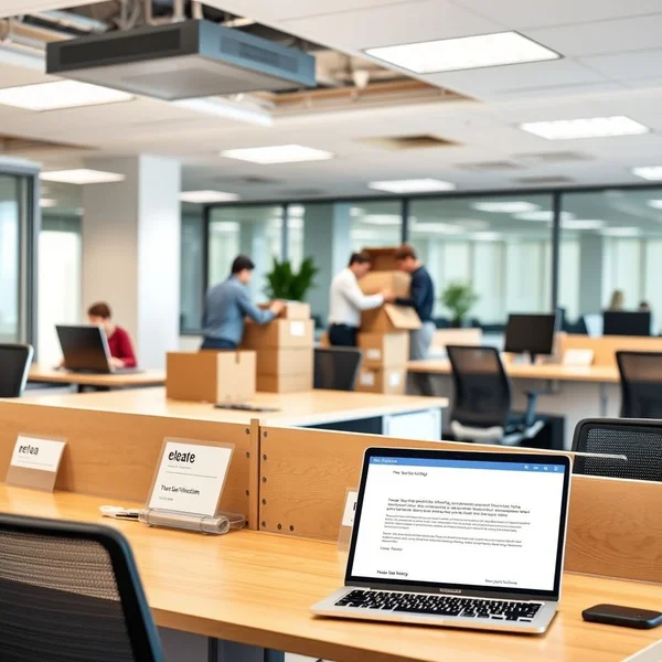Desk Move Notification Email