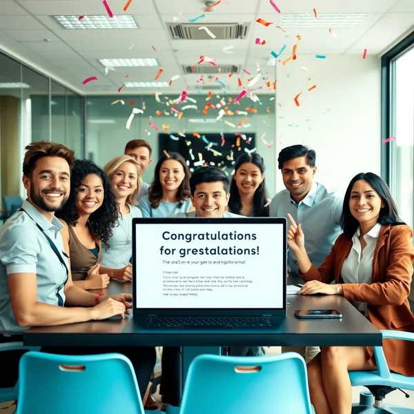 Work Anniversary Congratulations Email