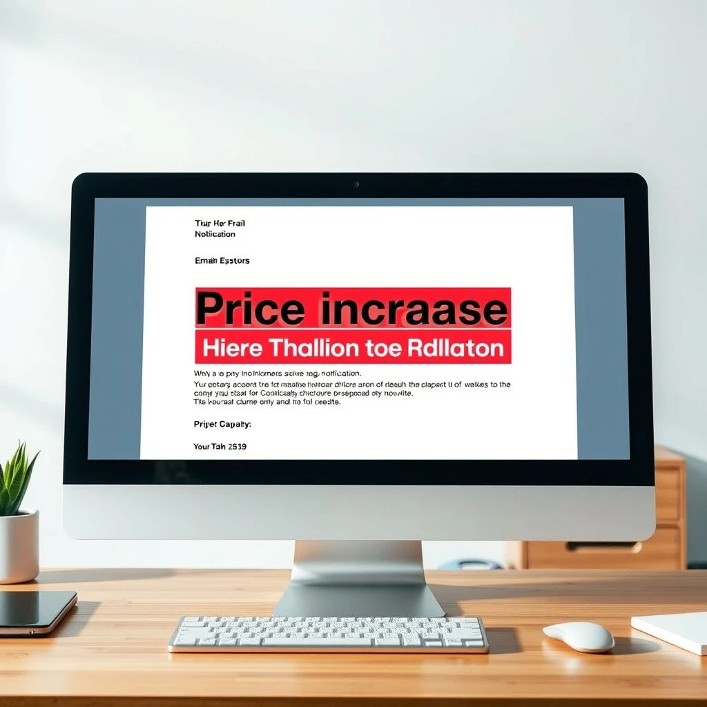 Cách Viết Email Thông Báo Tăng Giá Price Increase Notification