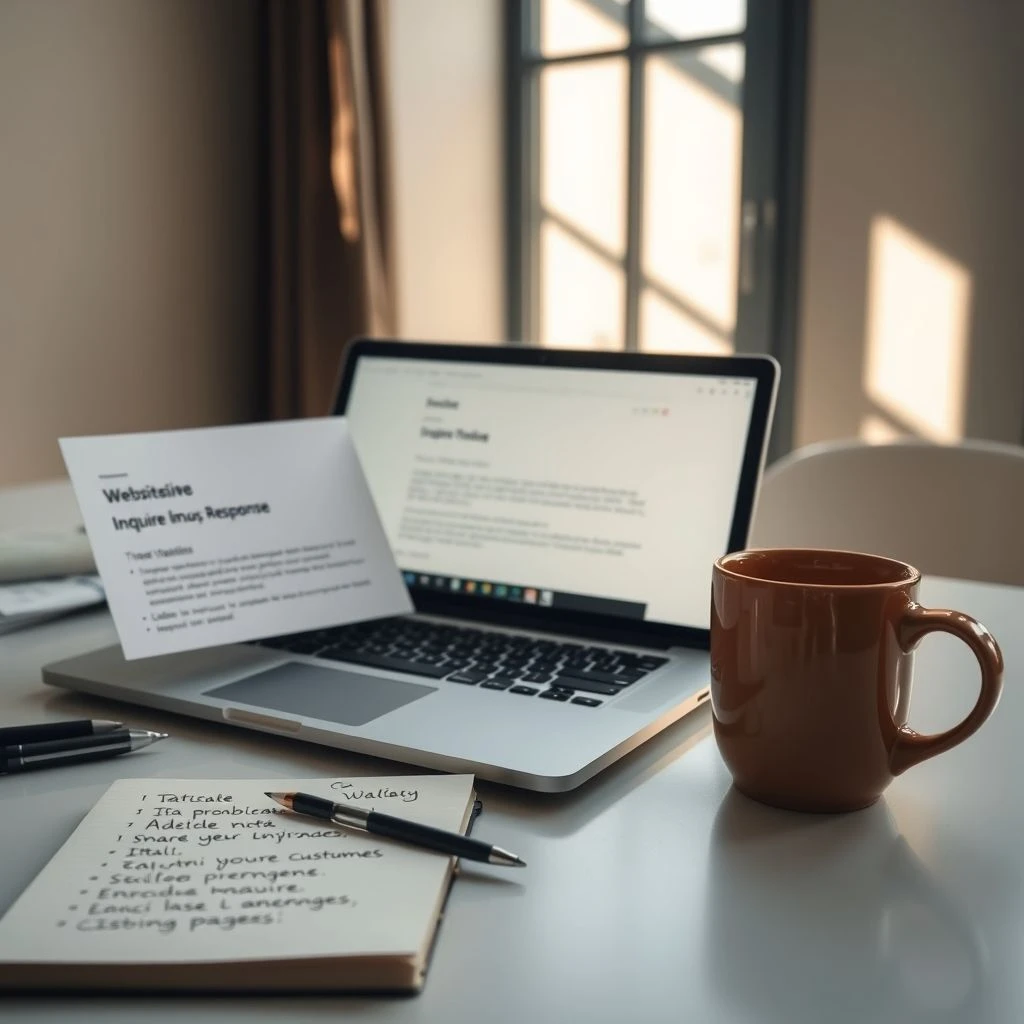 Come Scrivere un'E-mail di Risposta a una Richiesta dal Sito Web Website Inquiry Response