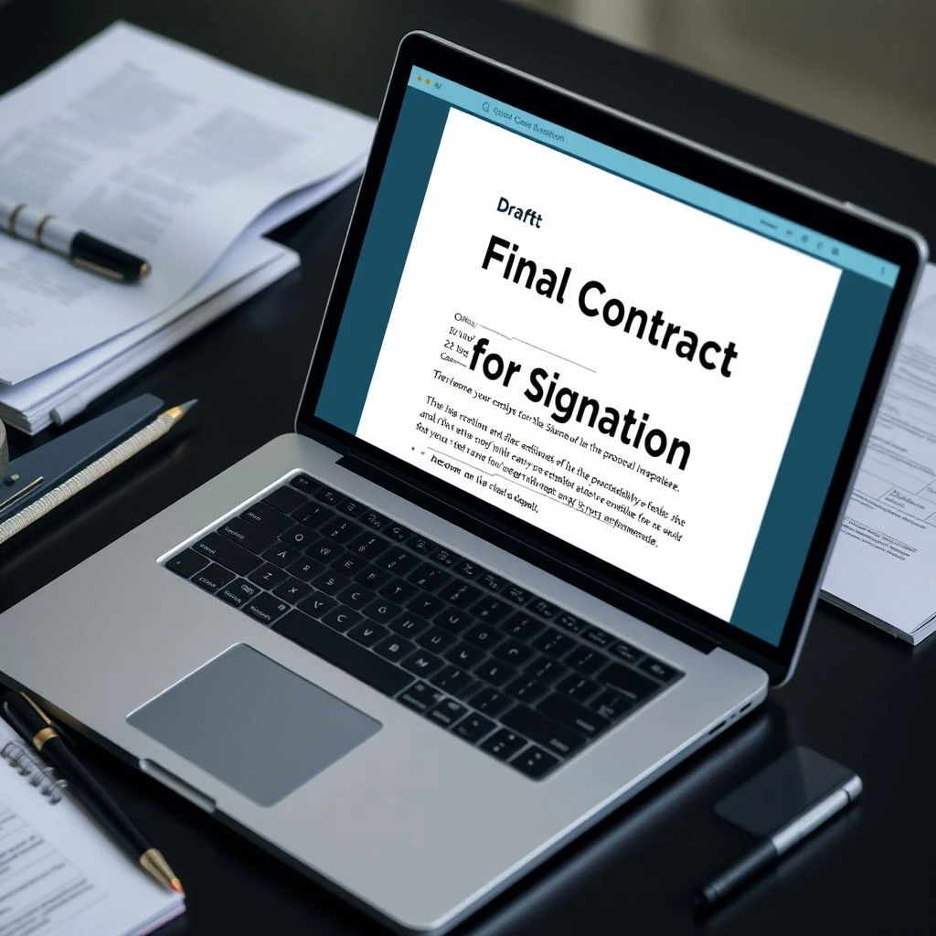 Como Escrever um Email Final de Contrato para Assinatura