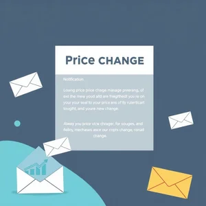 価格変更通知メールの書き方 Price Increase Notification