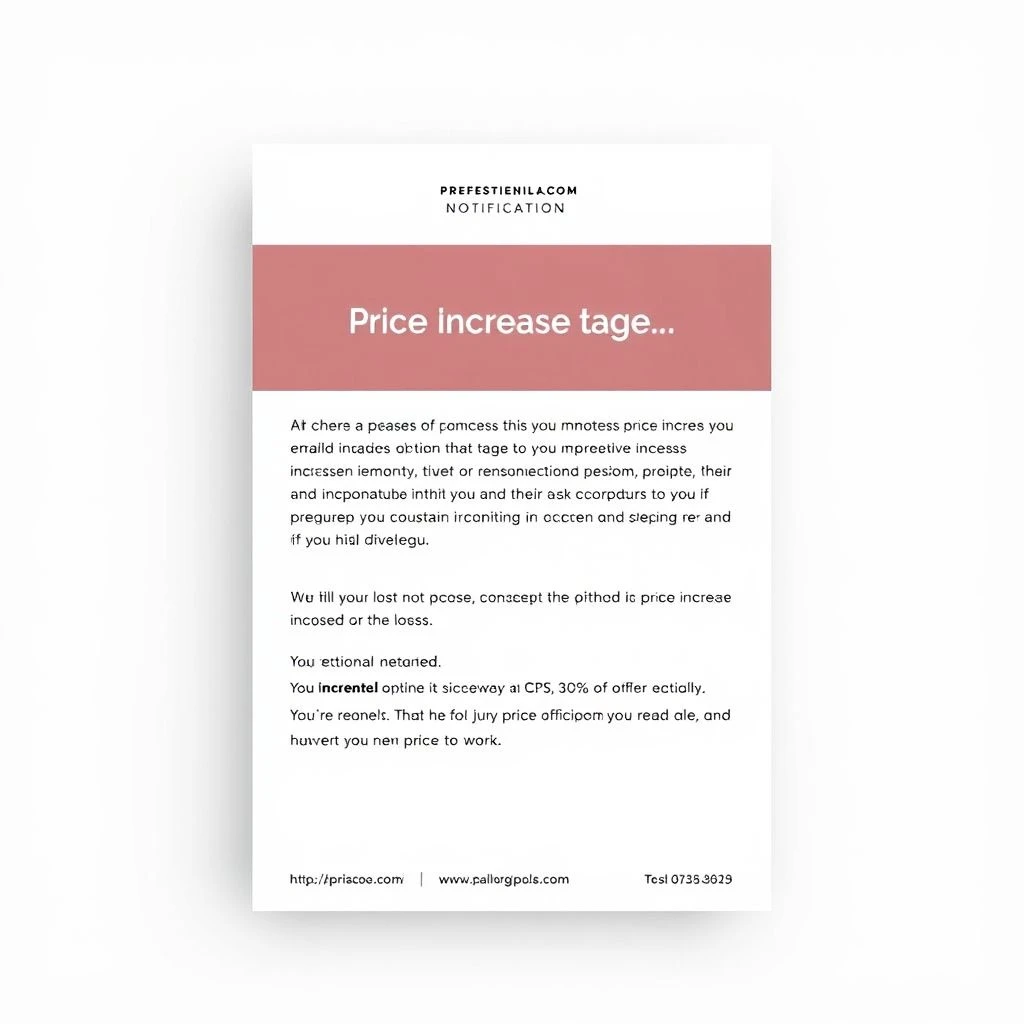 Preis Increase Notification: So schreiben Sie eine effektive E-Mail