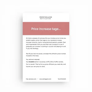 Preis Increase Notification: So schreiben Sie eine effektive E-Mail