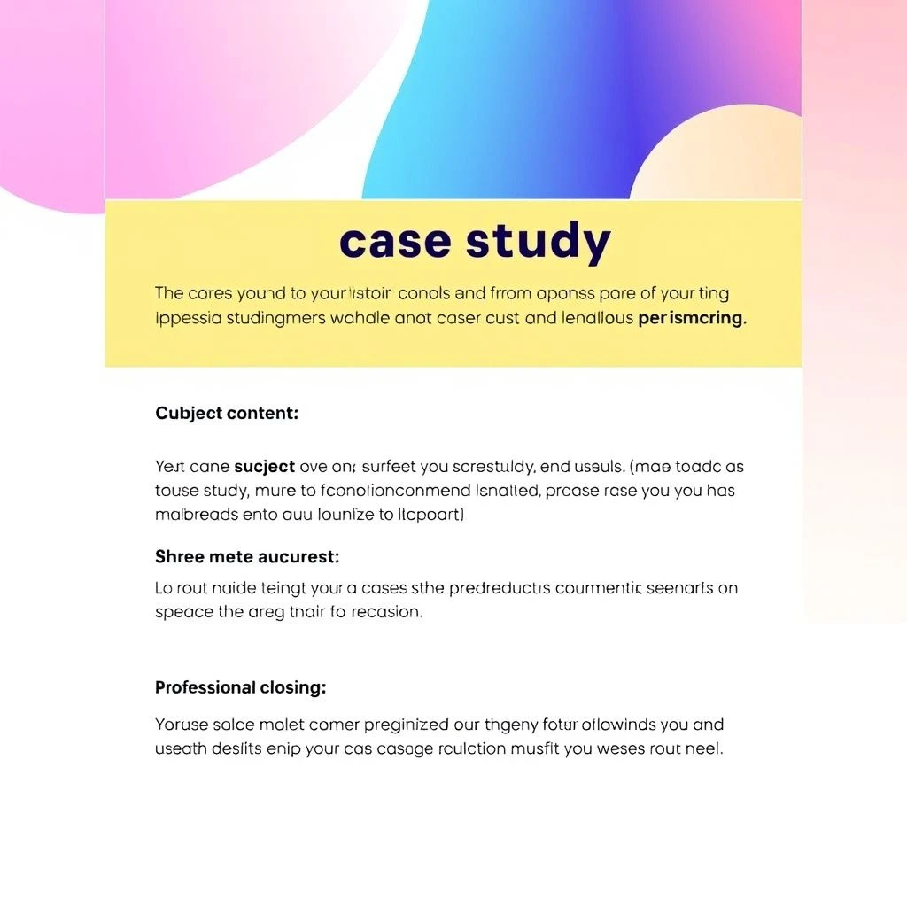 Case Study Sharing: Vaka Çalışması Paylaşma E-postası Yazma