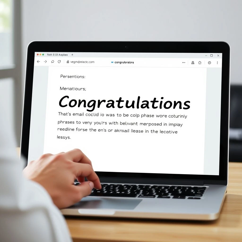 Cómo Escribir un Correo Electrónico de Felicitación a un Prospecto Congratulations