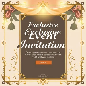 Cómo Escribir un Correo Electrónico de Invitación Exclusive Event Invitation