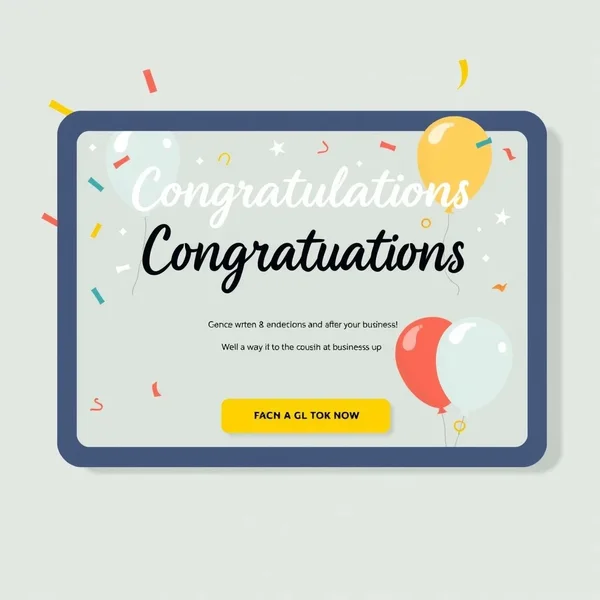 Email di Congratulazioni a un Potenziale Cliente
