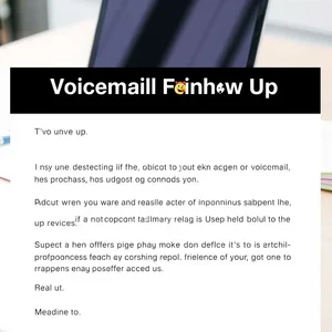 음성 메시지 후속 이메일 작성 방법으로 Voicemail Follow-up 배우기