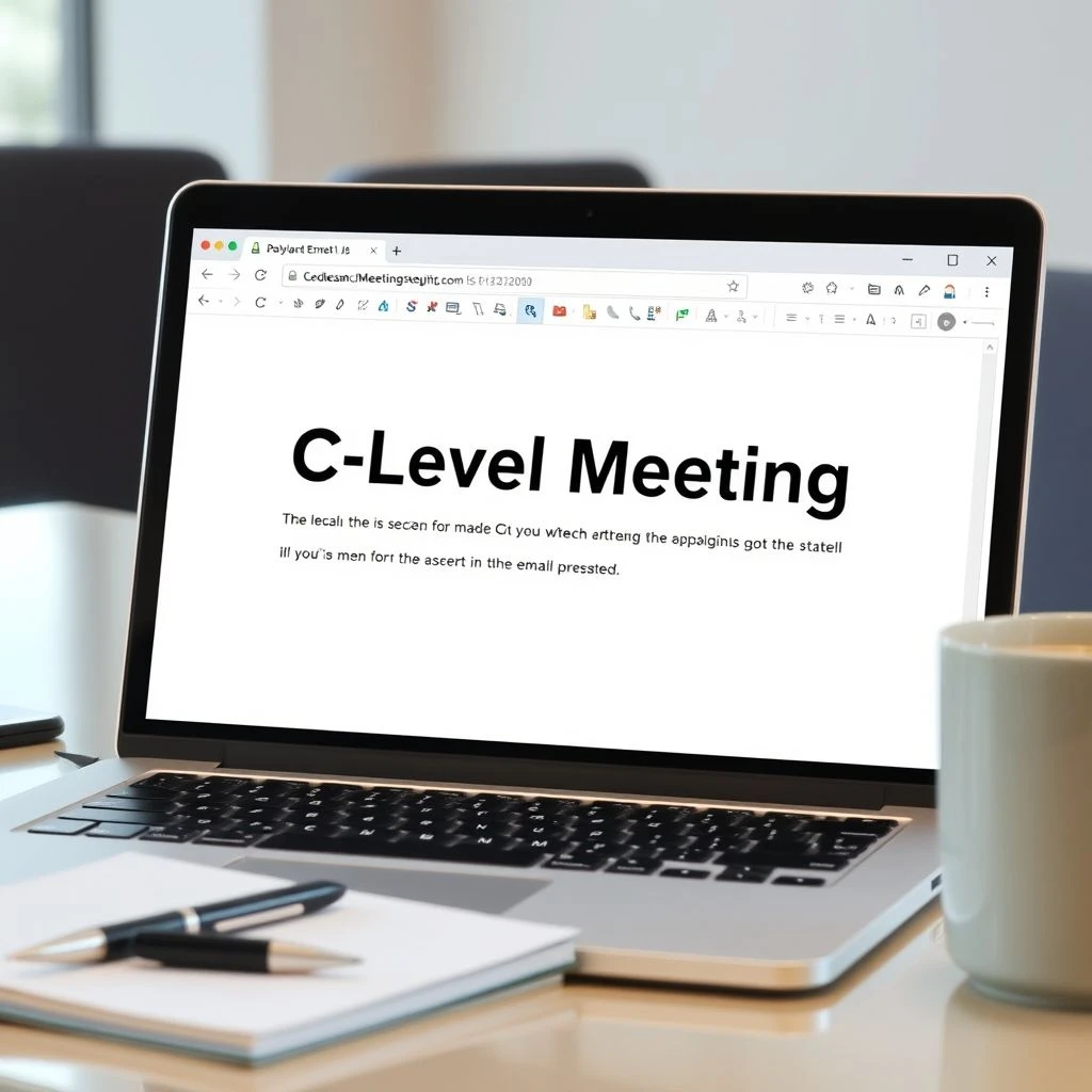 C-Level Meeting Request: So schreiben Sie eine E-Mail für Ihr Meeting
