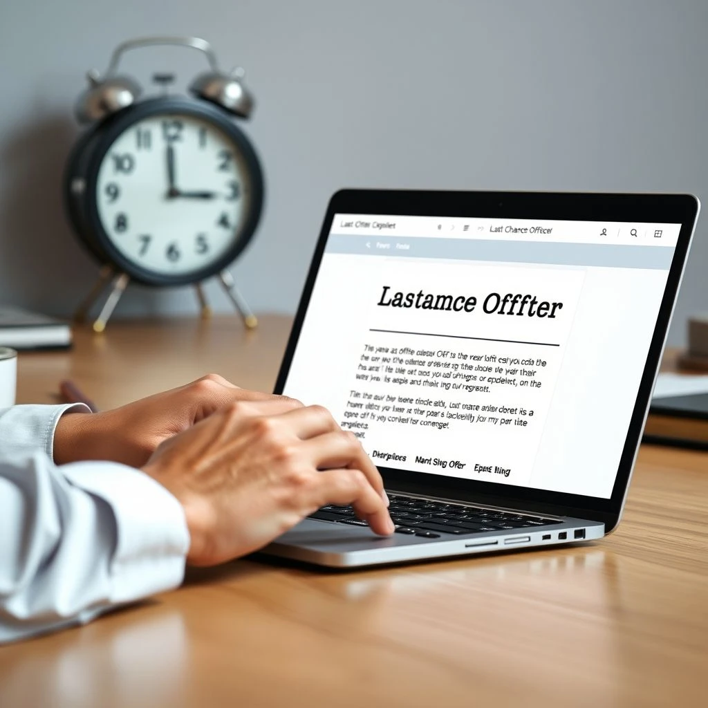 Cách Viết Email Đề Nghị Cuối Cùng với Last-Chance Offer