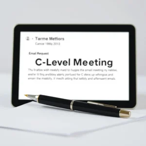 Comment rédiger un e-mail de demande de réunion C-Level efficacement