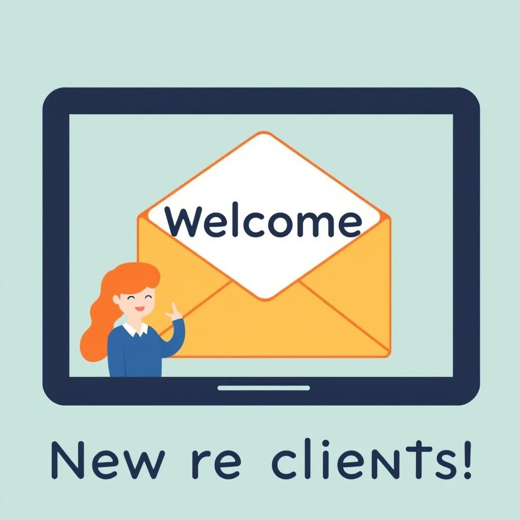 Como Escrever um Email de Boas-Vindas New Client Welcome para Novos Clientes