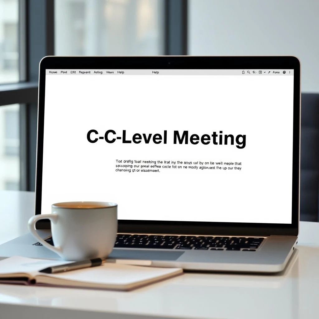 Cómo Escribir un Correo Electrónico Solicitar C-Level Meeting Request