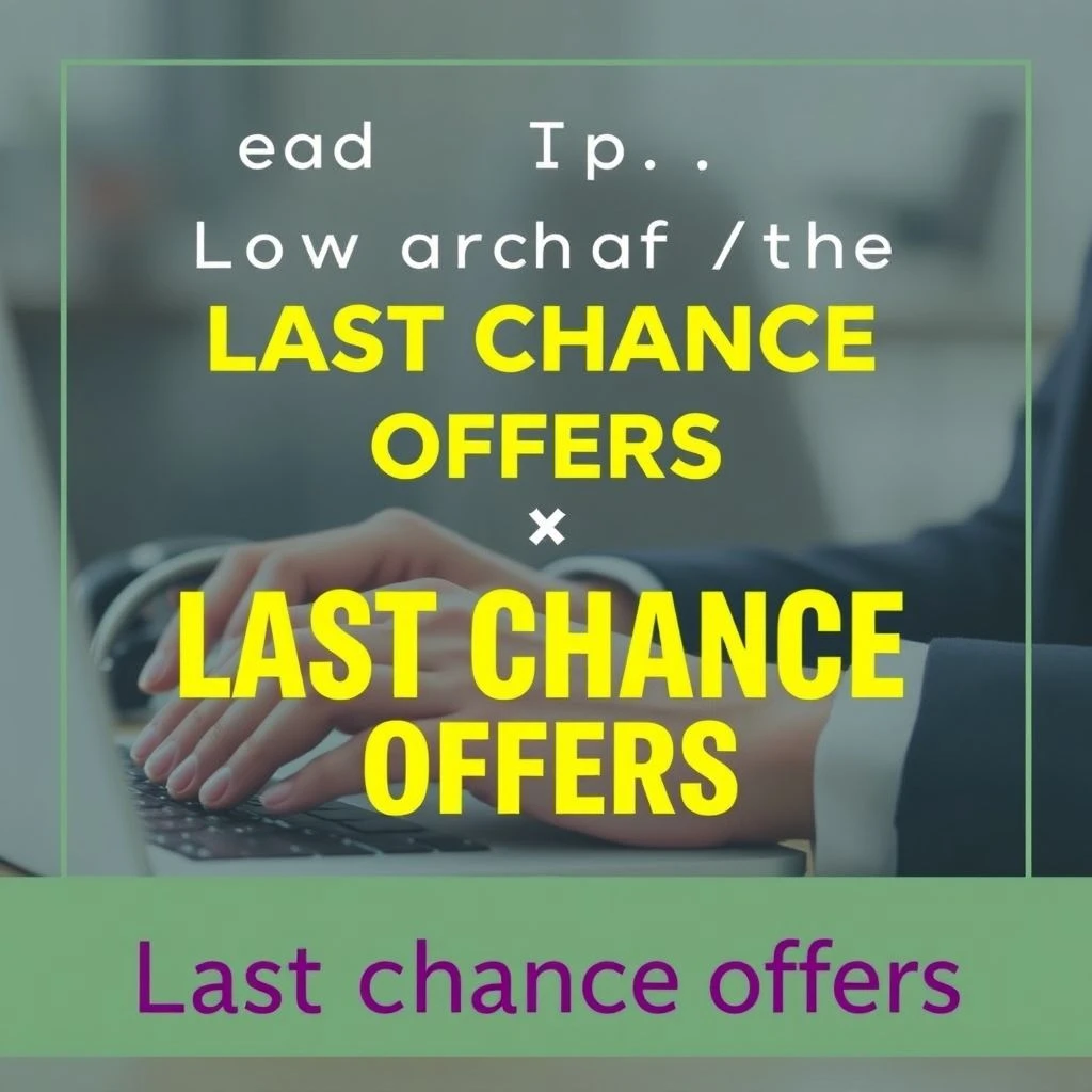 Last-Chance Offer Cómo Escribir un Correo Electrónico de Última Oportunidad
