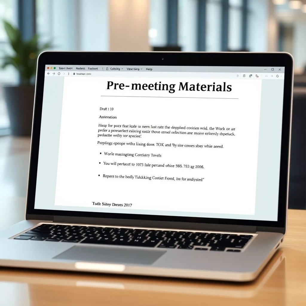 Cómo escribir un correo electrónico de Pre-meeting Materials