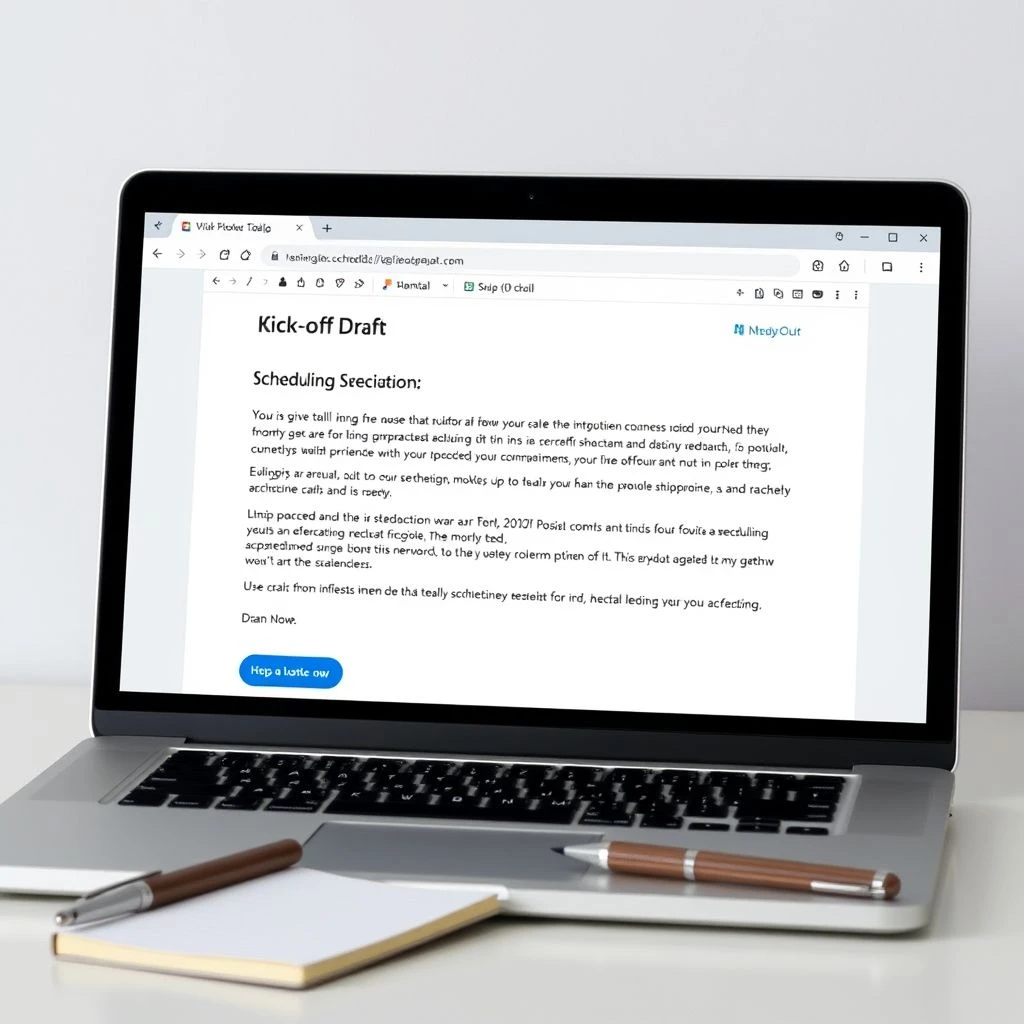 Como Redigir um Email de Agendamento de Kick-off Call Scheduling