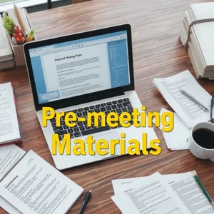 Verbeter je Communicatie met Pre-meeting Materials E-mail