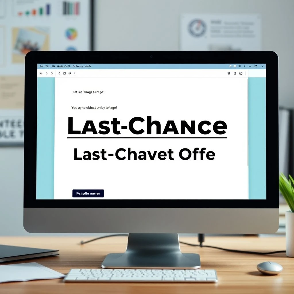 วิธีการเขียนอีเมลข้อเสนอสุดท้าย Last-Chance Offer