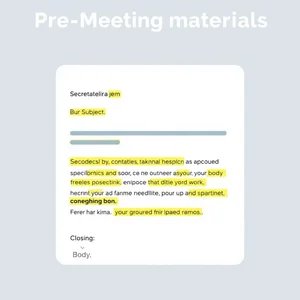 会議前資料メールの書き方 - Pre-meeting Materialsを効果的に活用する方法