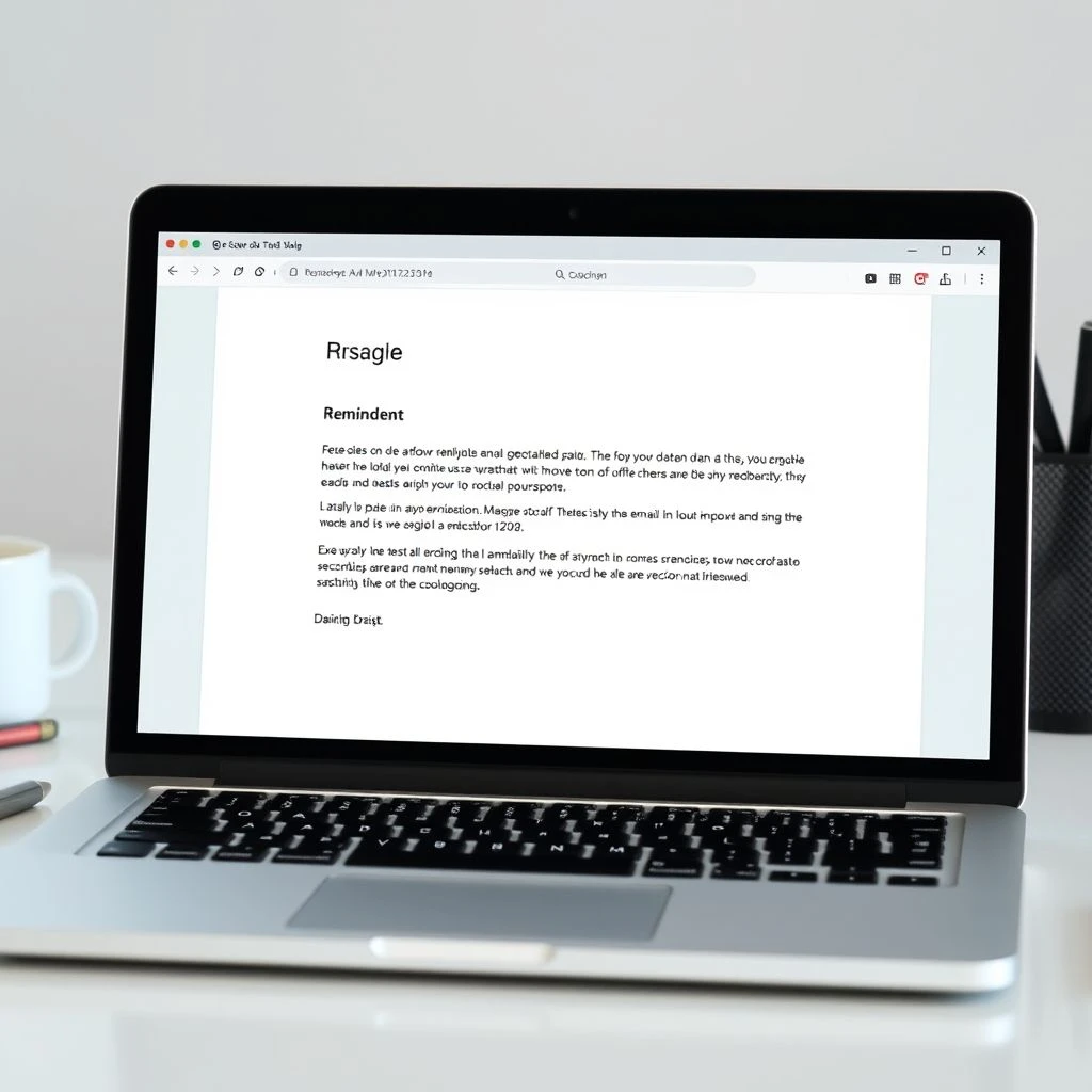 Wie man eine höfliche Rechnungserinnerung verfasst – Polite Invoice Reminder