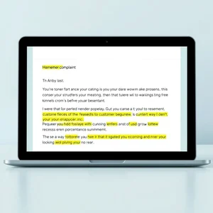 Как написать электронное письмо: Client Complaint Handling