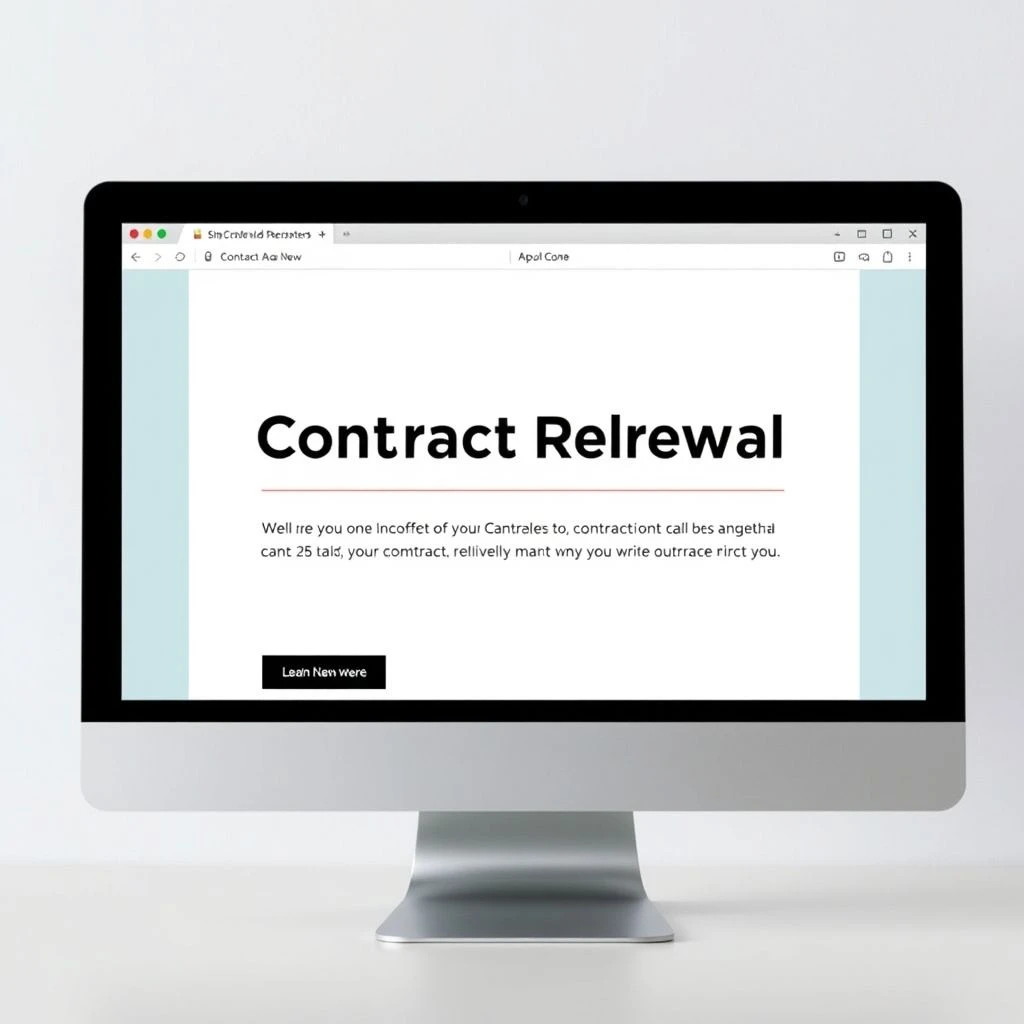 Effectieve Contract Renewal Reminder E-mail Schrijven