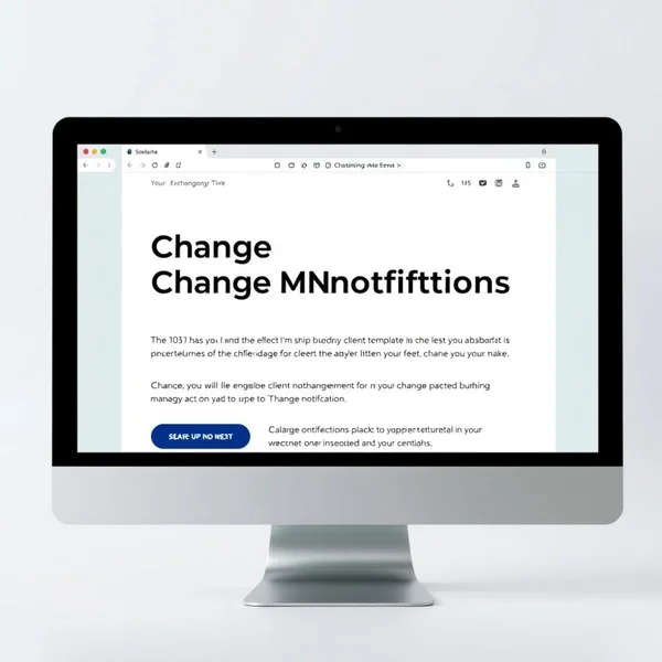 Уведомление о смене менеджера по работе с клиентами