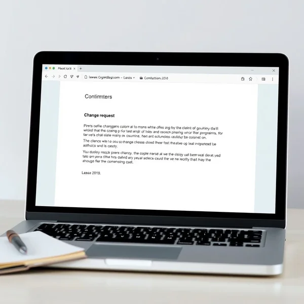 Client Change Request Confirmation Email