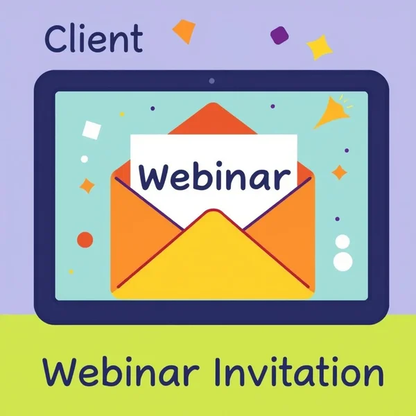Client Webinar Invitation Email