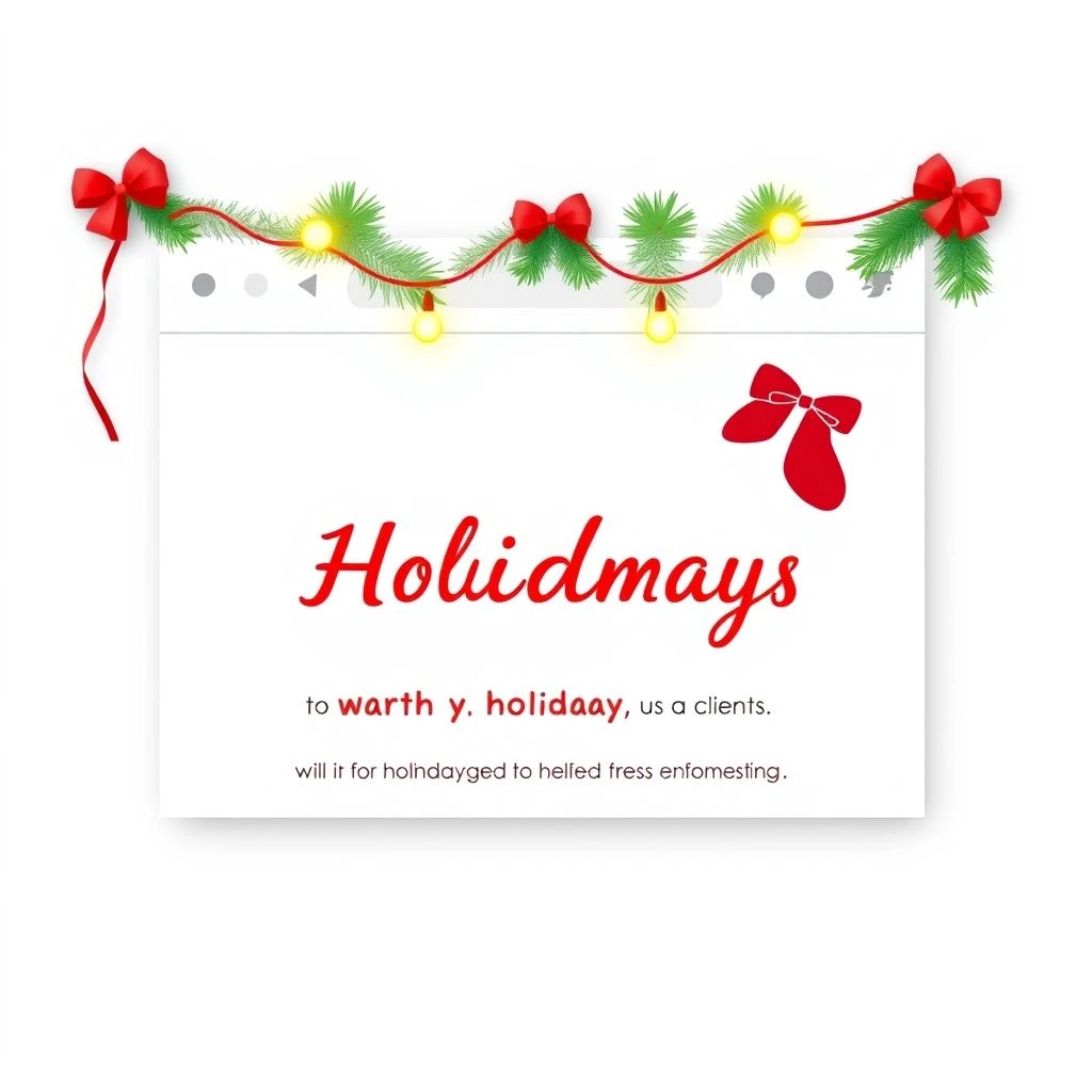 Как написать Email в Client Holiday Greetings для клиентов на праздник