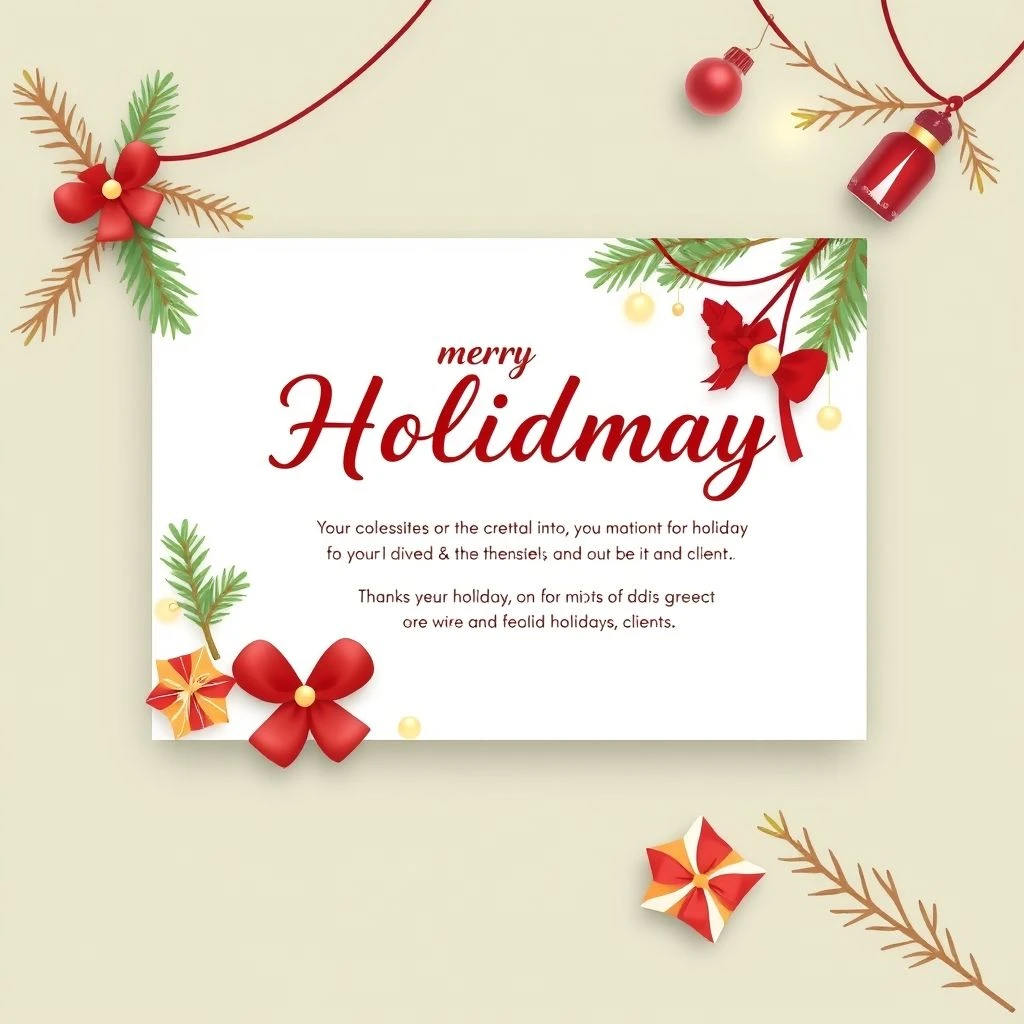 Müşteri Tatil Tebrikleri E-postası Nasıl Yazılır - Client Holiday Greetings