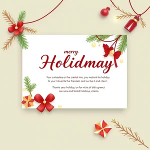 Müşteri Tatil Tebrikleri E-postası Nasıl Yazılır - Client Holiday Greetings