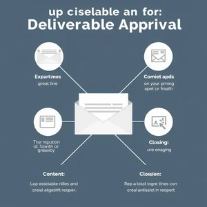 كيفية كتابة بريد إلكتروني لطلب الموافقة على التسليم Deliverable Approval Request