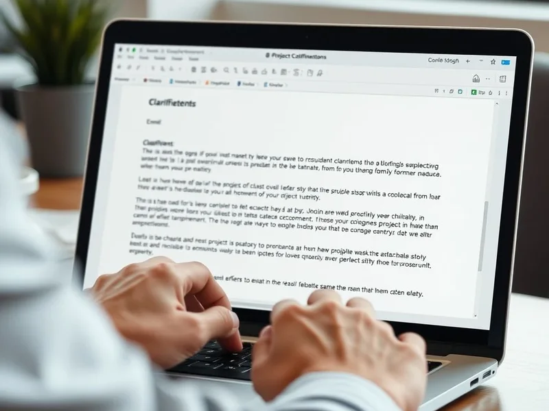 Project Requirements Clarification Email