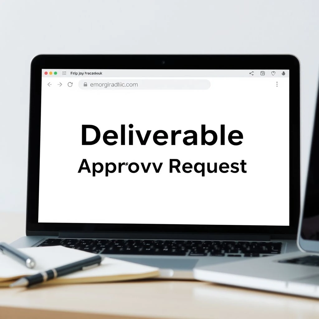 承認要求メールを書く方法 Deliverable Approval Request