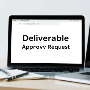 承認要求メールを書く方法 Deliverable Approval Request