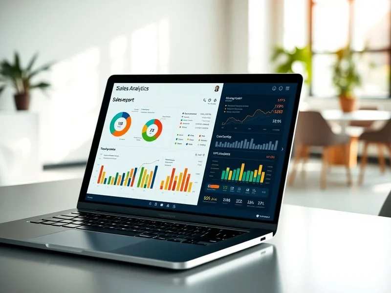 An effective Sales Report on a computer screen