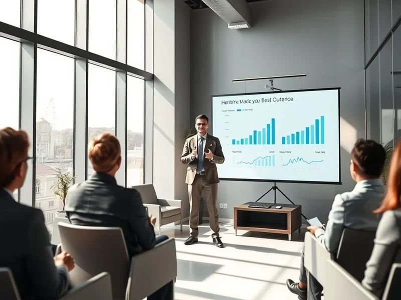 Una persona che scrive un Business Report a una scrivania