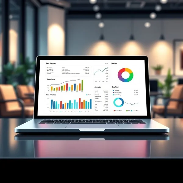 Een effectieve Sales Report op een computerscherm