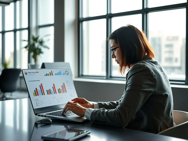 An effective Sales Report on a computer screen