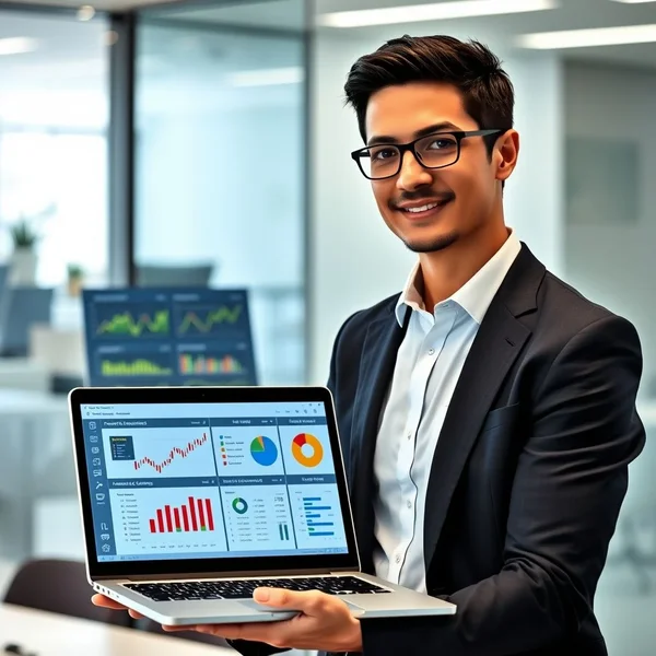 An effective Sales Report on a computer screen