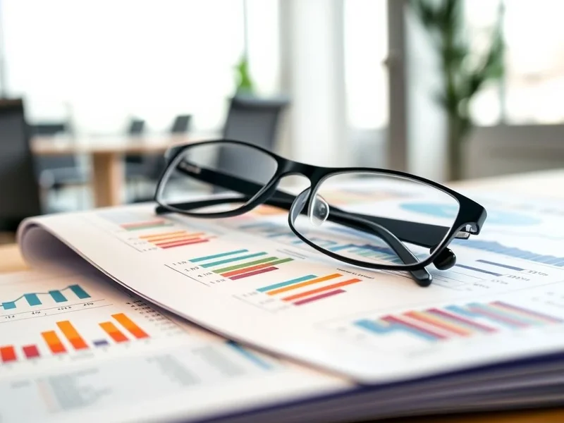 Un professionnel analysant un graphique financier dans un Rapport Annuel