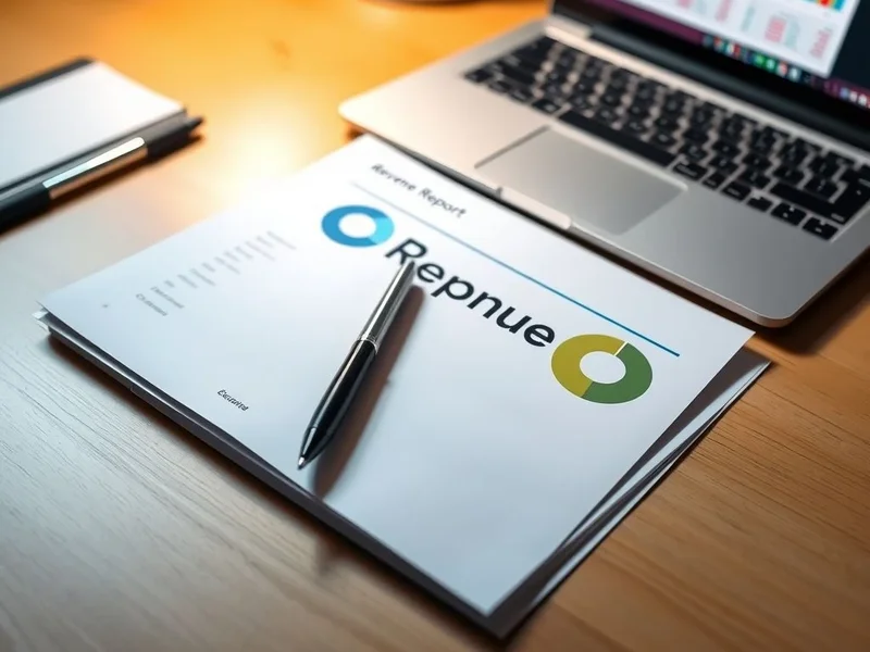 Ein professioneller Revenue Report auf einem Schreibtisch