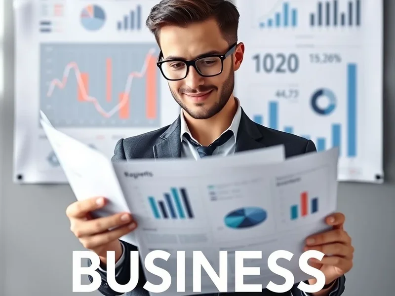 Một chuyên gia phân tích biểu đồ tài chính trong Báo cáo Thường niên