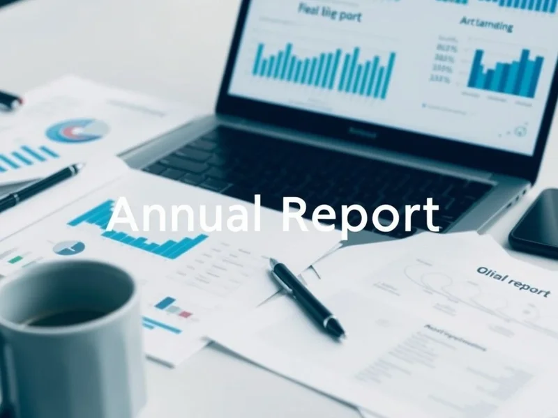Профессионал, анализирующий финансовую диаграмму в Annual Report