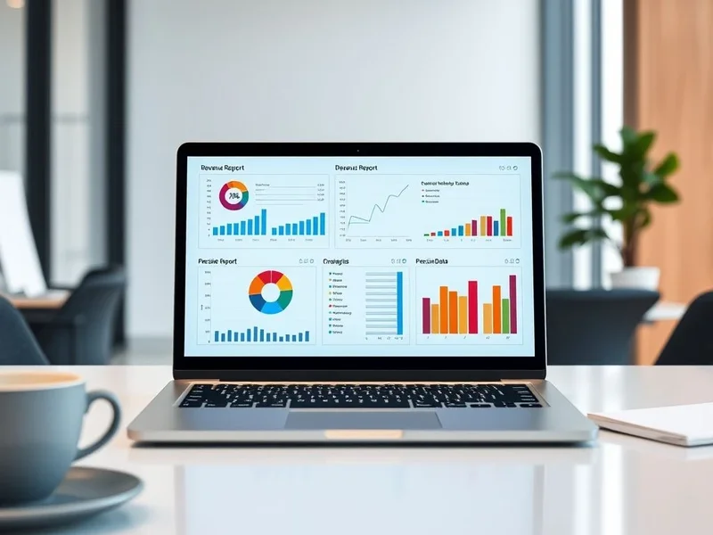 Профессиональный Revenue Report на столе