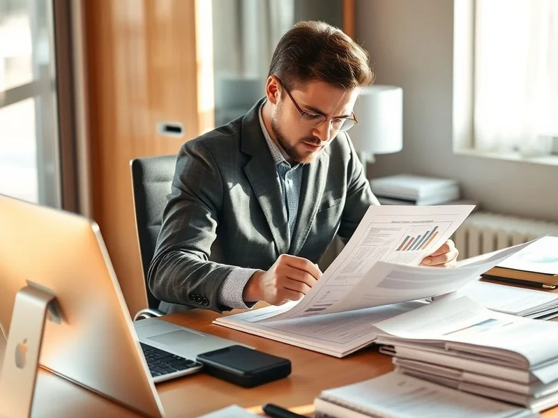 Bir masada Business Report yazan kişi