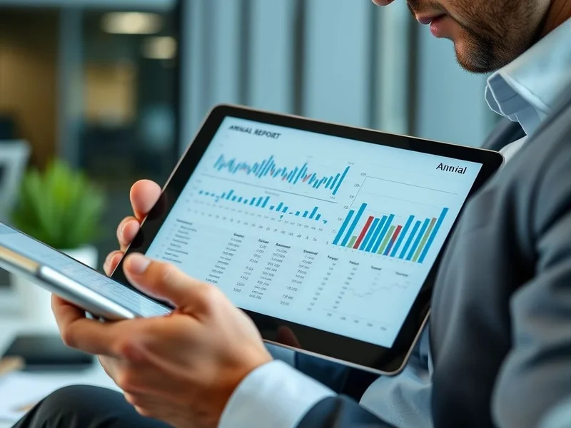 Annual Report의 재무 차트를 분석하는 전문가
