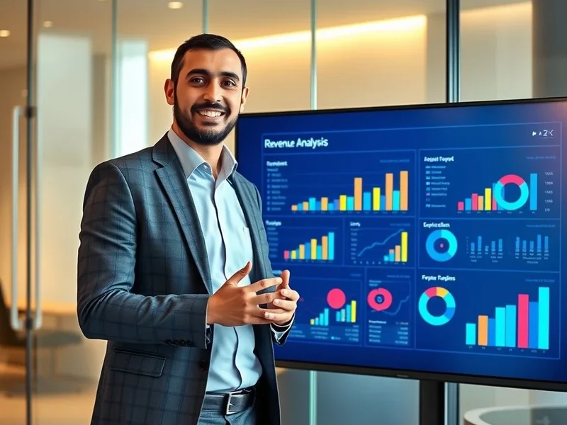 تقرير إيرادات محترف على مكتب